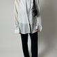 Relaxed striped shirt | White / Blue