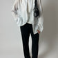 Relaxed striped shirt | White / Blue