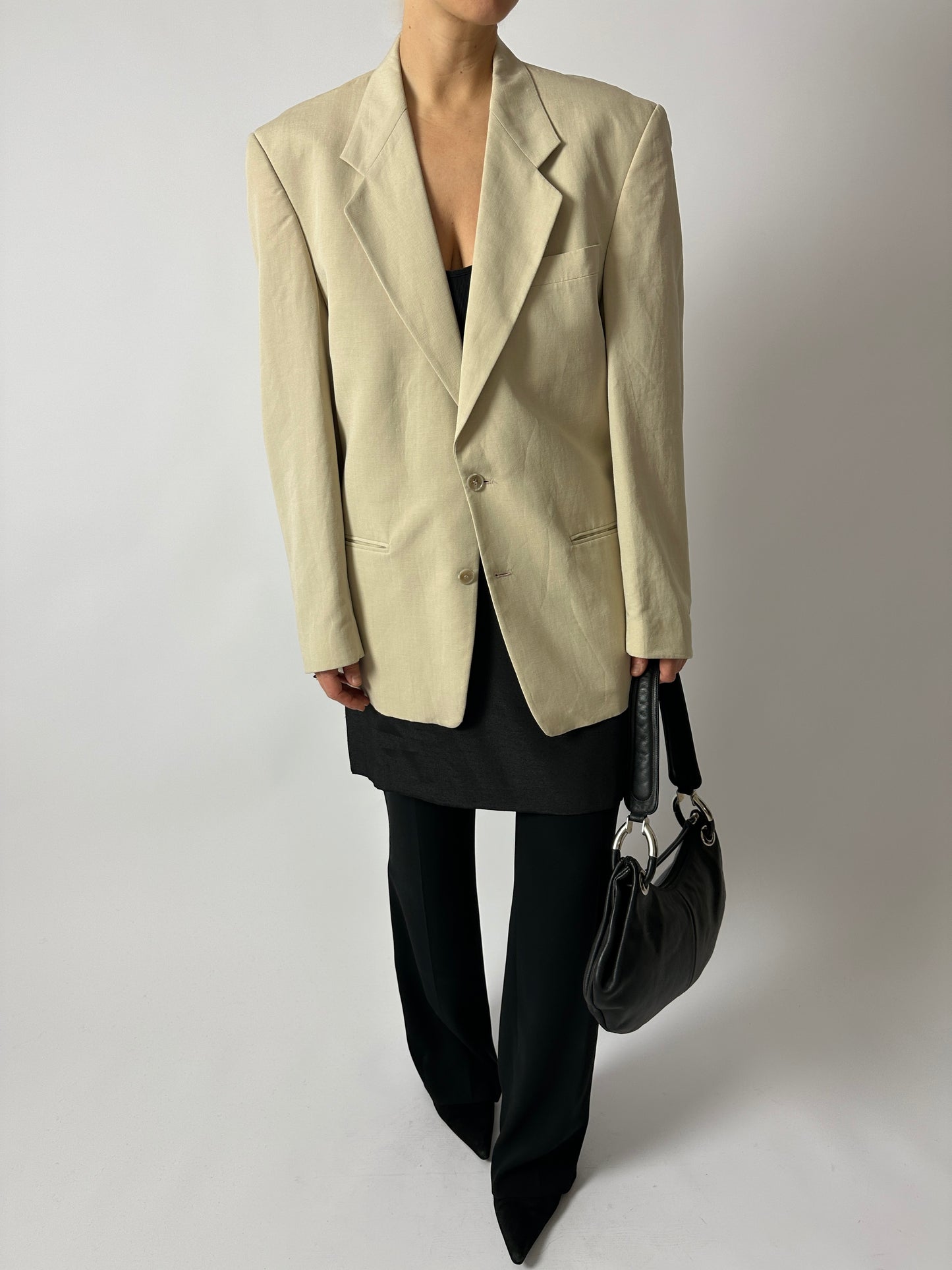 Relaxed blazer | Soft ecru