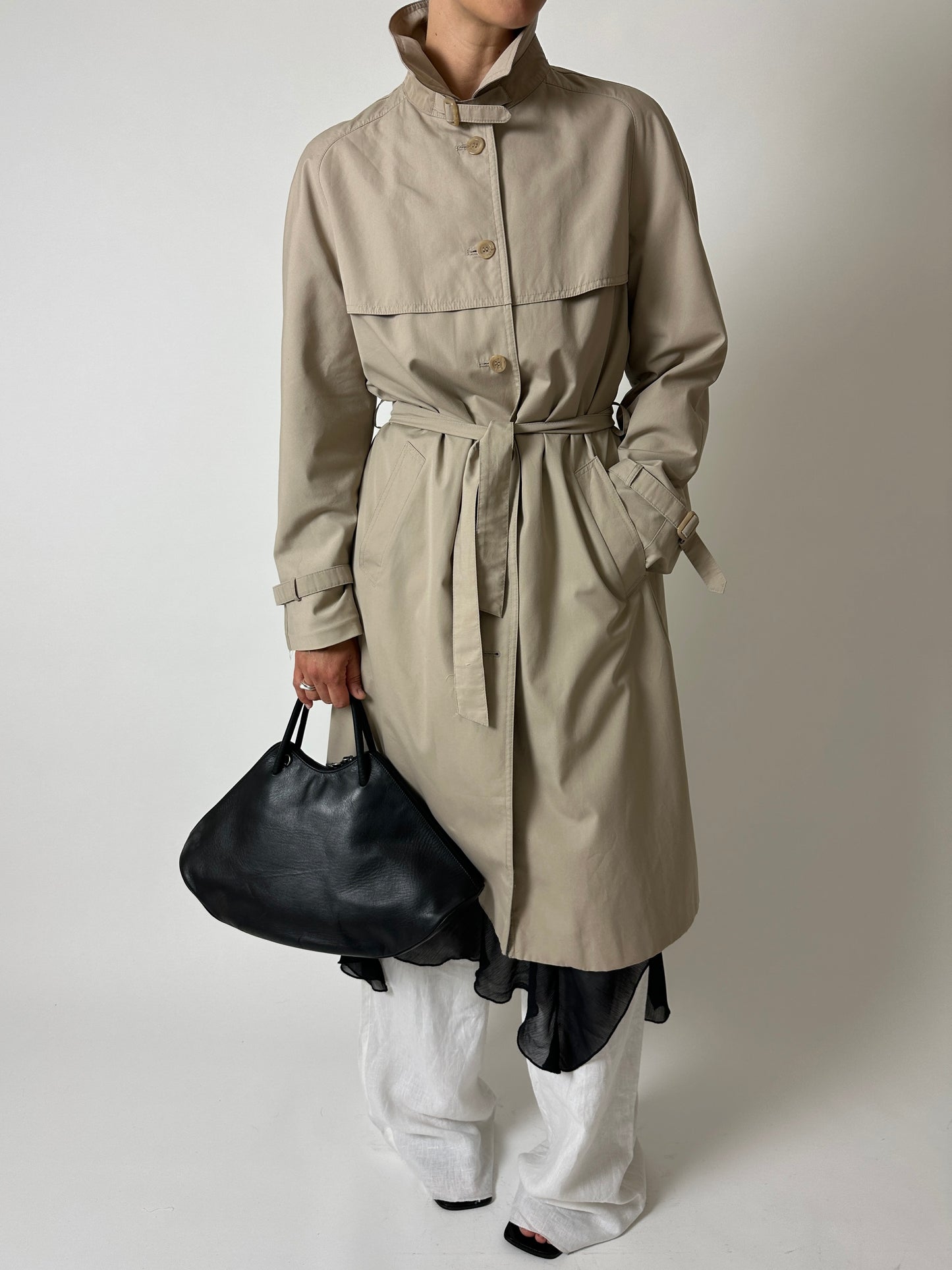 Long trench coat | Sand