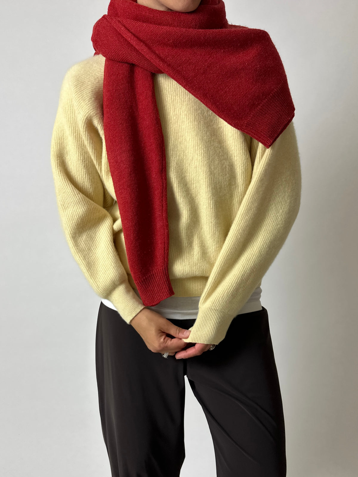 Wool jumper | Soft yellow