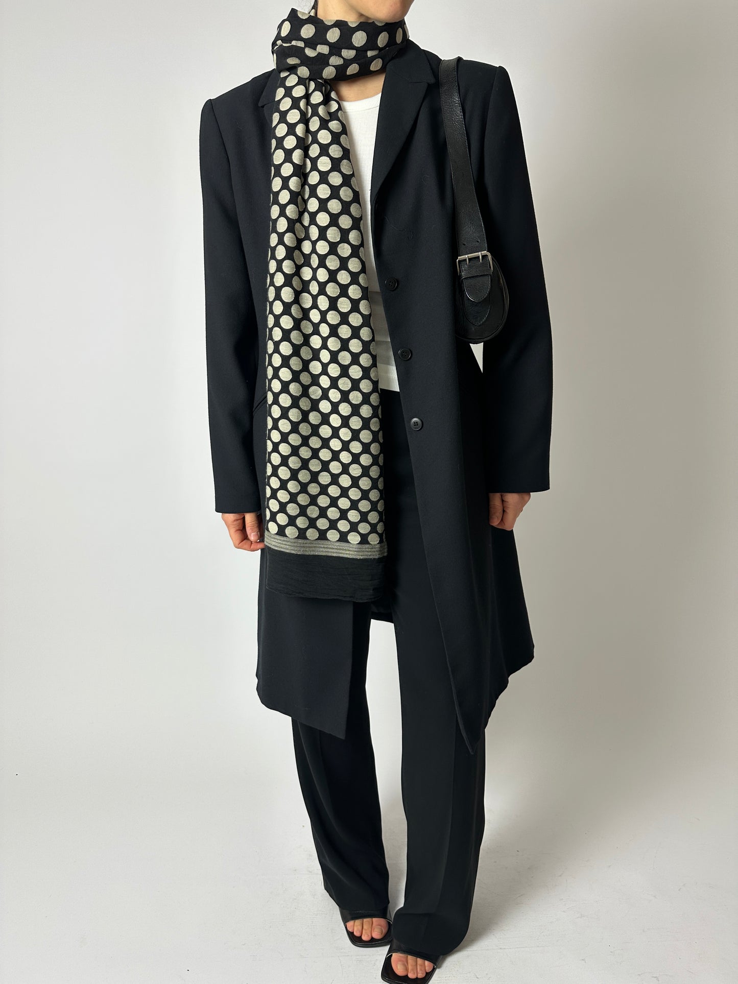 long blazer coat | Black