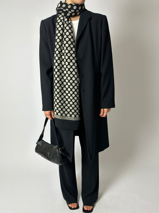 long blazer coat | Black