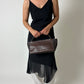 Leather hand bag | Black / brown