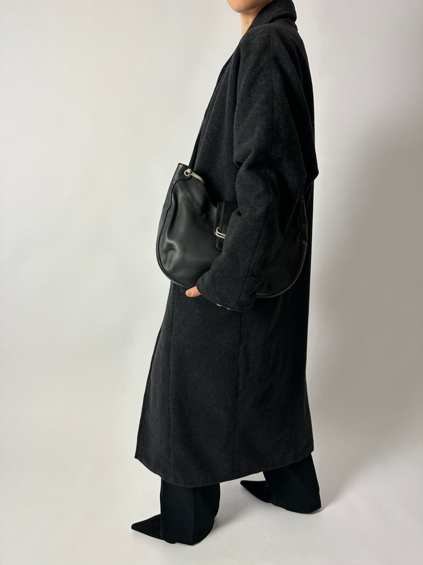 Long wool coat | Antrcite