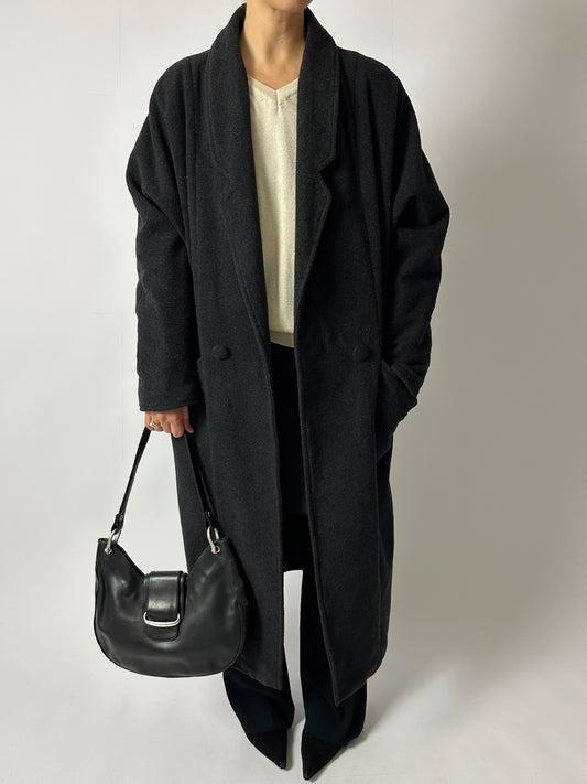 Long wool coat | Antrcite