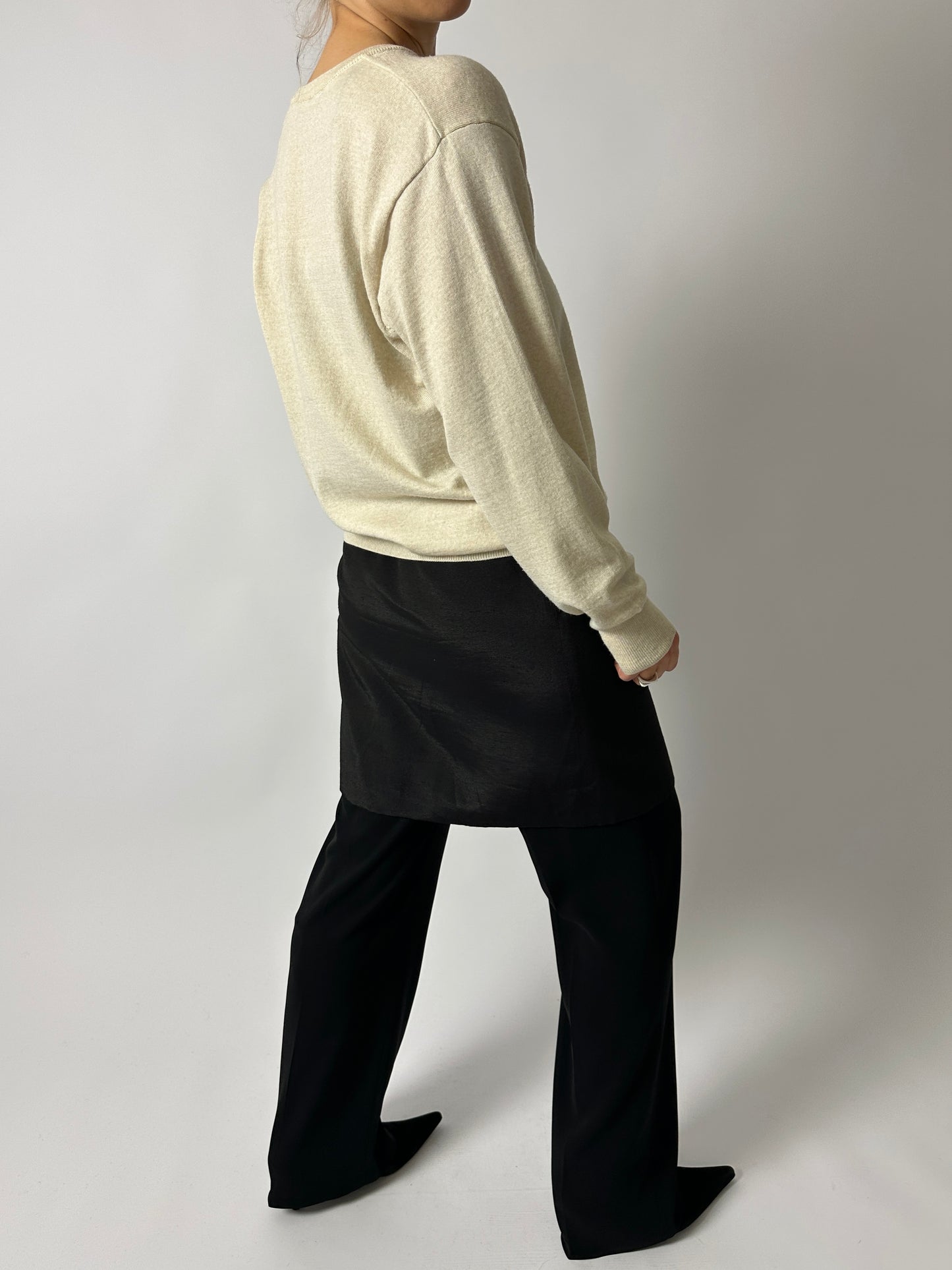 Wool blend jumper | Ecru