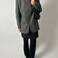 Wool zip coat | Grey