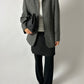 Wool zip coat | Grey