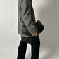 Wool zip coat | Grey