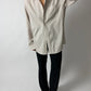 Oversized striped shirt | Off white | Beige
