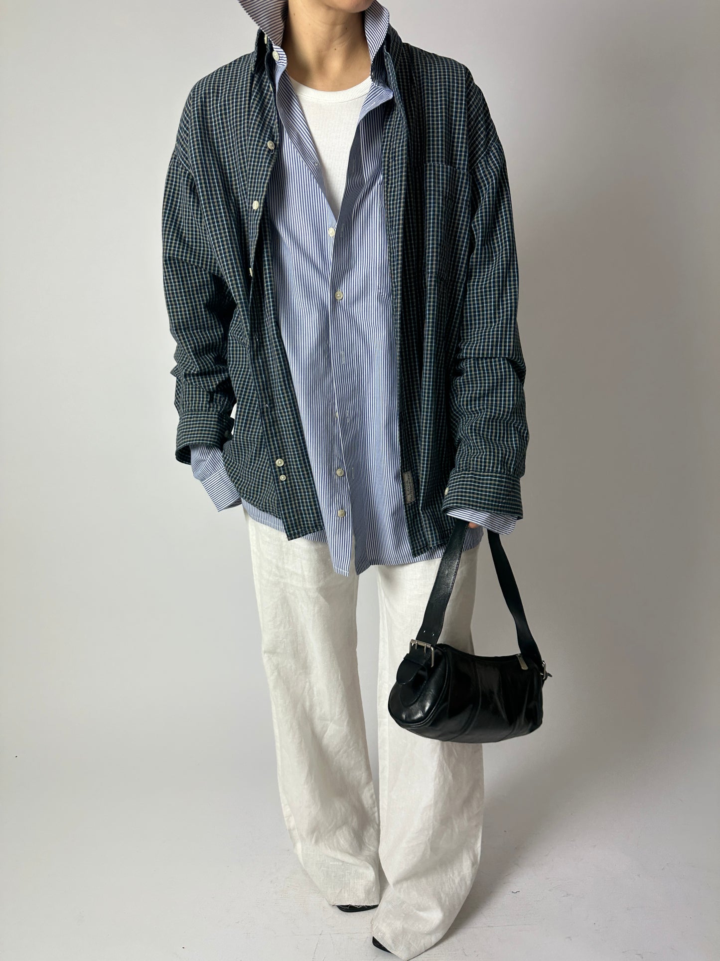Mini checkered shirt | Blue / beige