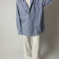 Oversized striped shirt | Blue / Off white