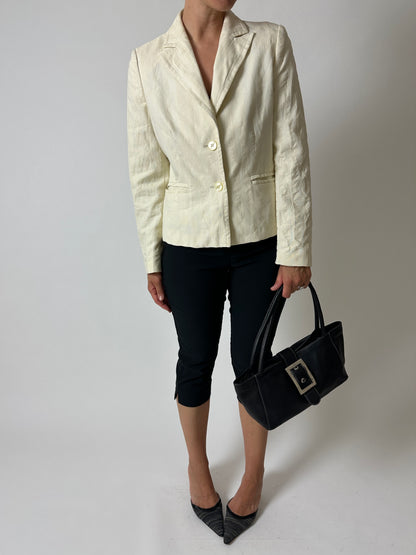 Fitted blazer | Soft butter
