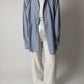 Oversized striped shirt | Blue / Off white