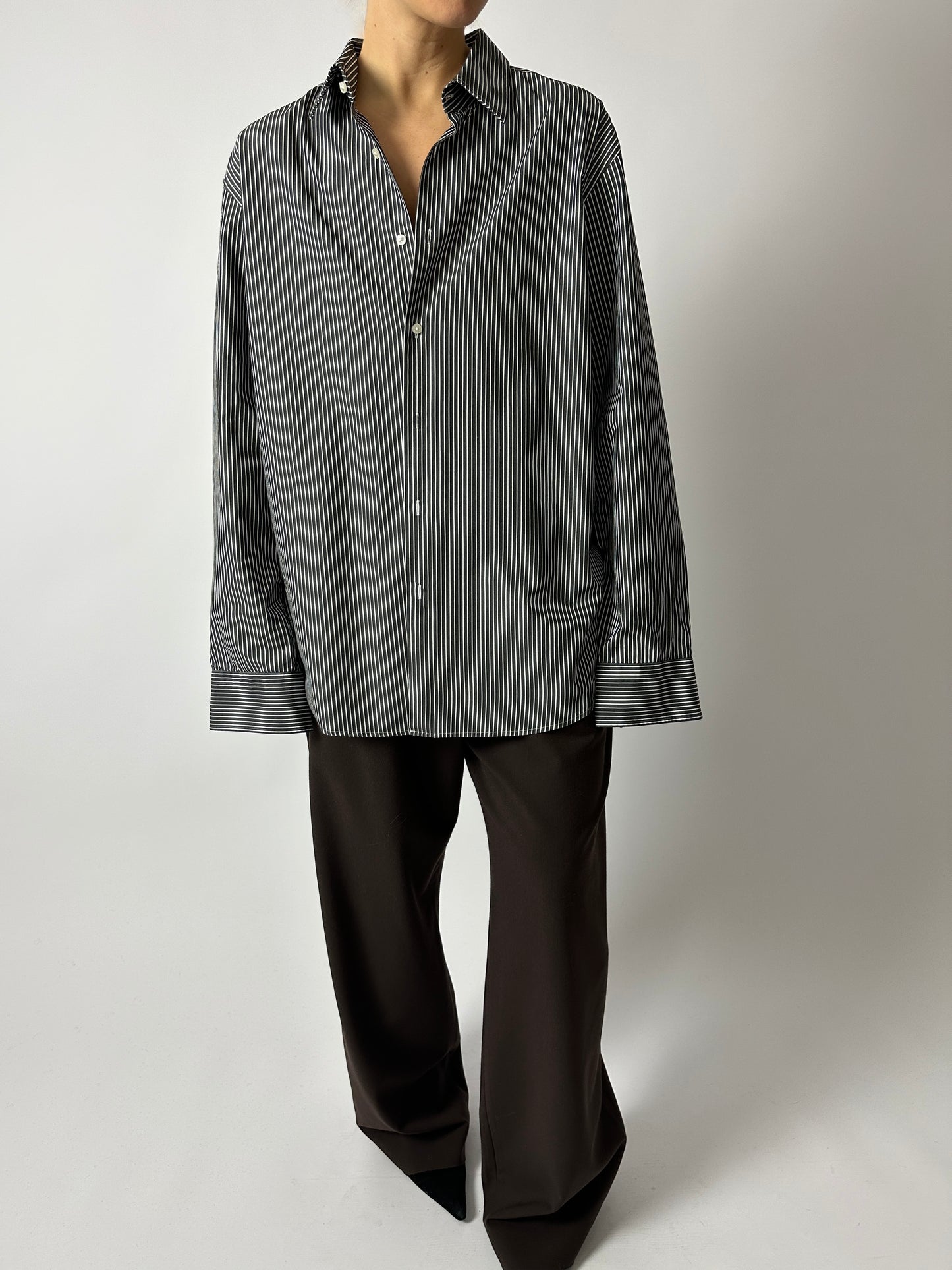 Hugo Boss striped shirt | Black / White