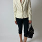 Fitted blazer | Soft butter