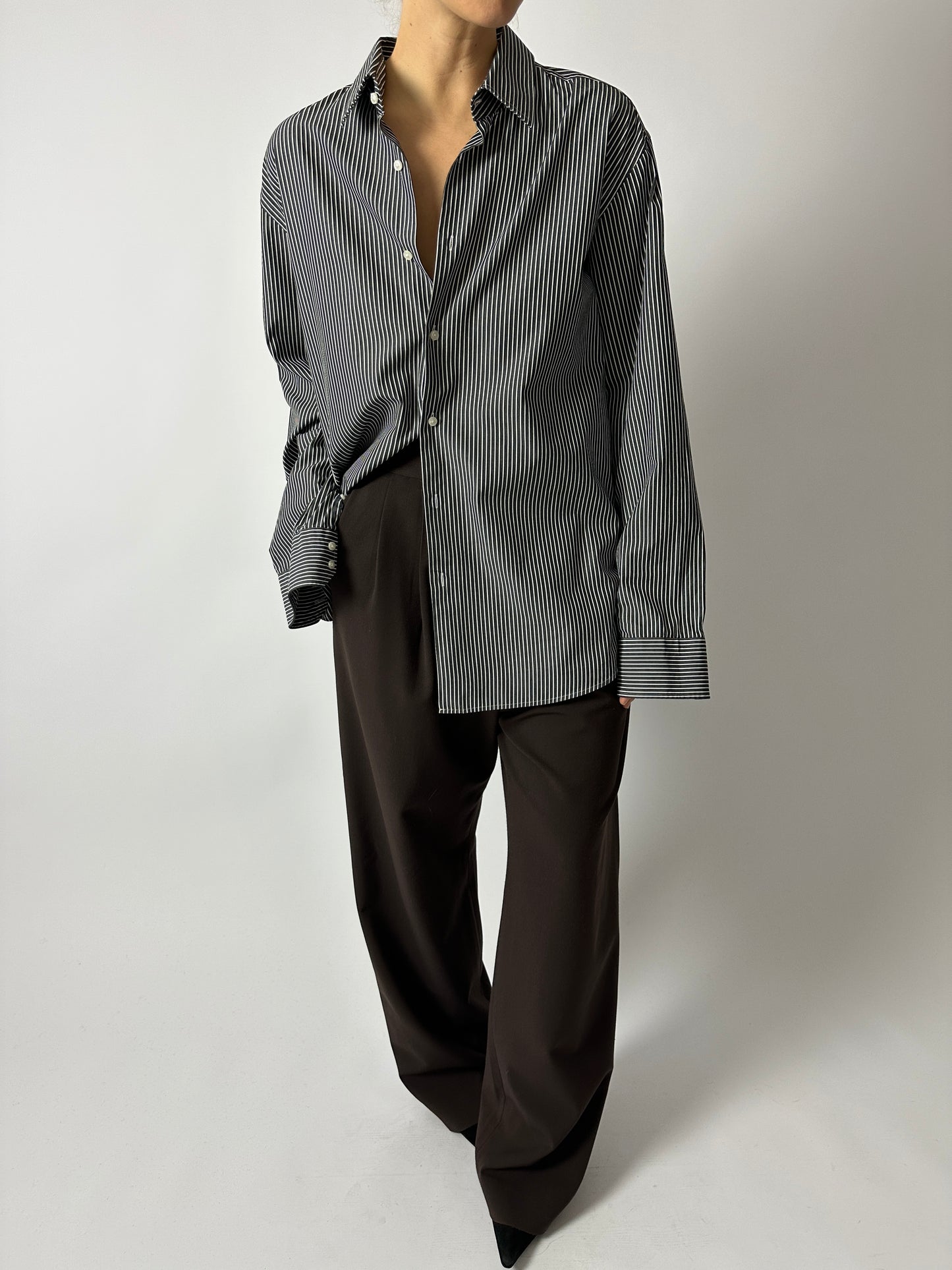 Hugo Boss striped shirt | Black / White