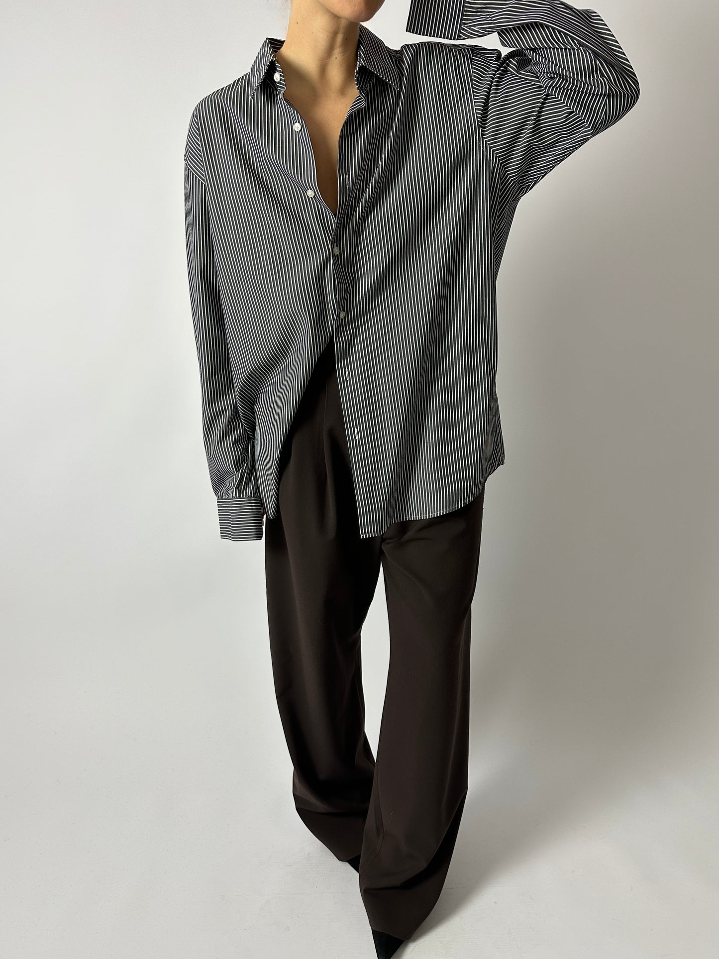 Hugo Boss striped shirt | Black / White