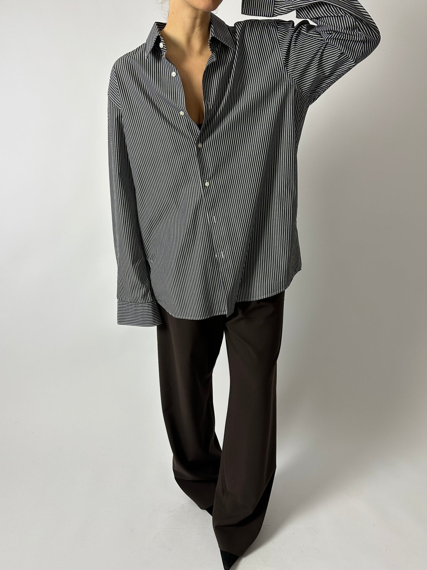 Hugo Boss striped shirt | Black / White