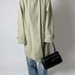 Long Mac coat | Grey / green