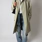 Long Mac coat | Grey / green