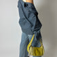 Relaxed cotton blend shirt | Denim blue