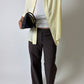 Straight leg pantalon | Dark brown