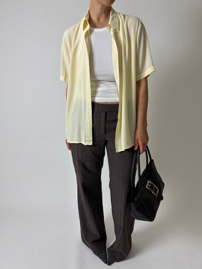 Soft feel shirt | Soft yellow