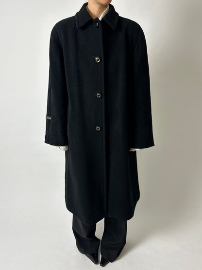 Long wool coat | Black