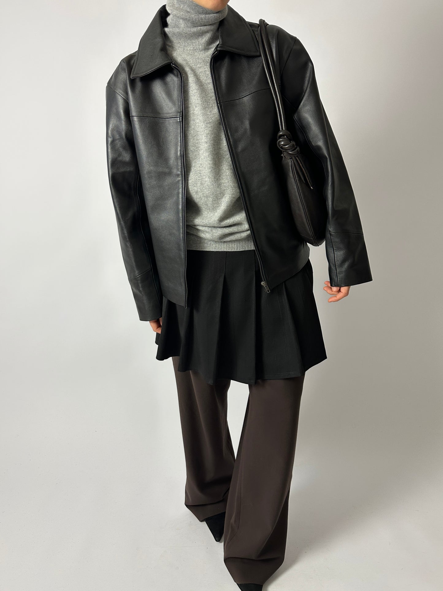 Pleated skirt | Black