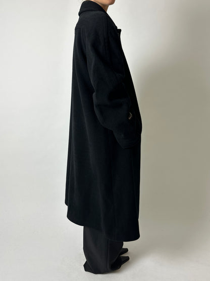 Long wool coat | Black