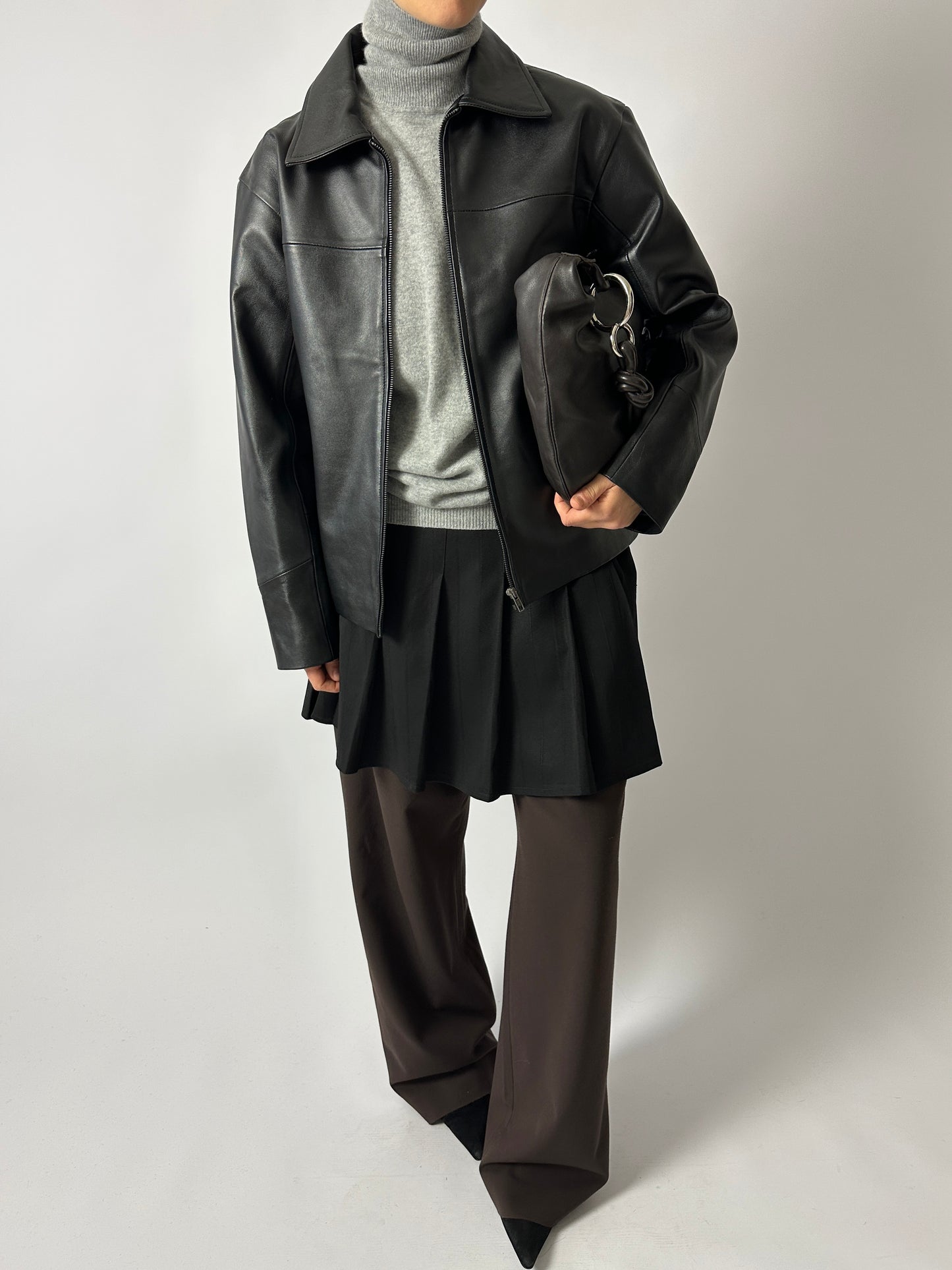 Pleated skirt | Black