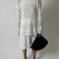 Striped knitted sweater | Off white