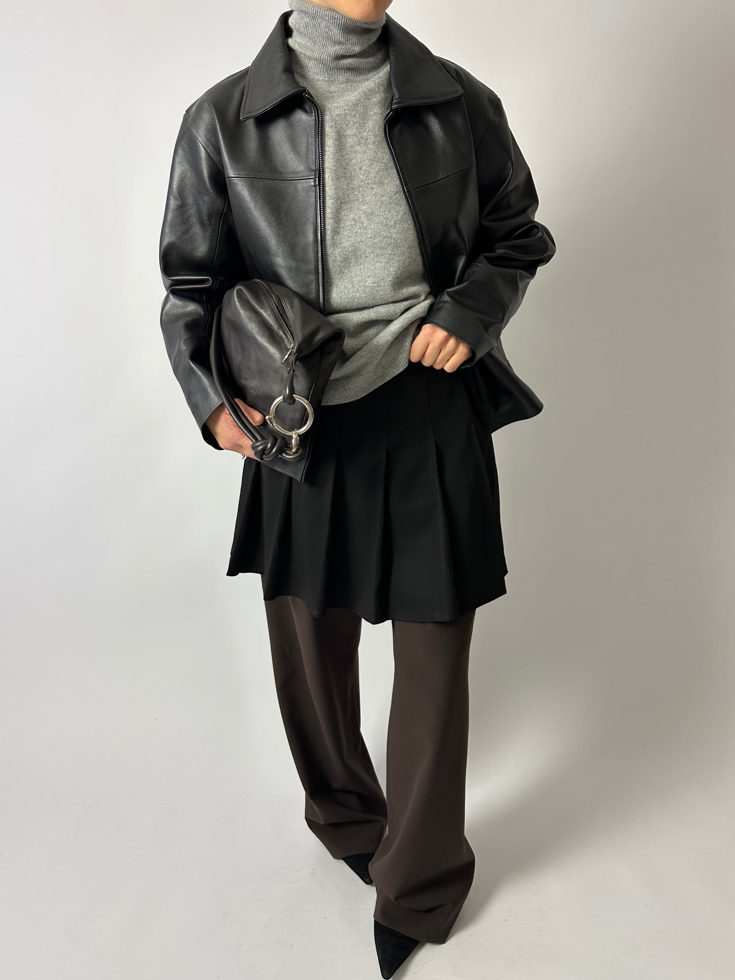 Pleated skirt | Black