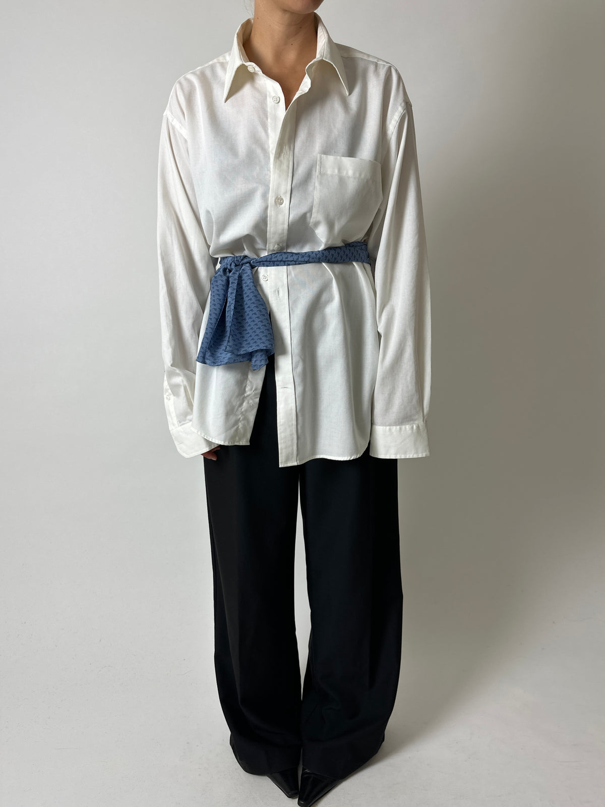 Silk scarf | Blue