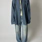 Relaxed cotton blend shirt | Denim blue