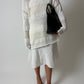 Striped knitted sweater | Off white