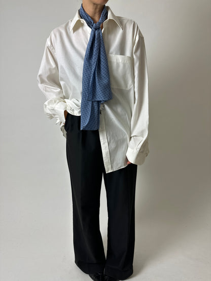 Silk scarf | Blue
