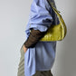 Leather shoulder bag | Toxic green