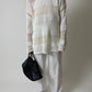Striped knitted sweater | Off white