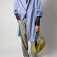 Tailored wool blend trousers | Grey / green