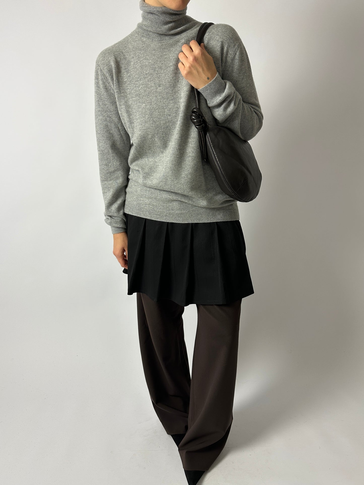 Cashmere turtleneck | Grey