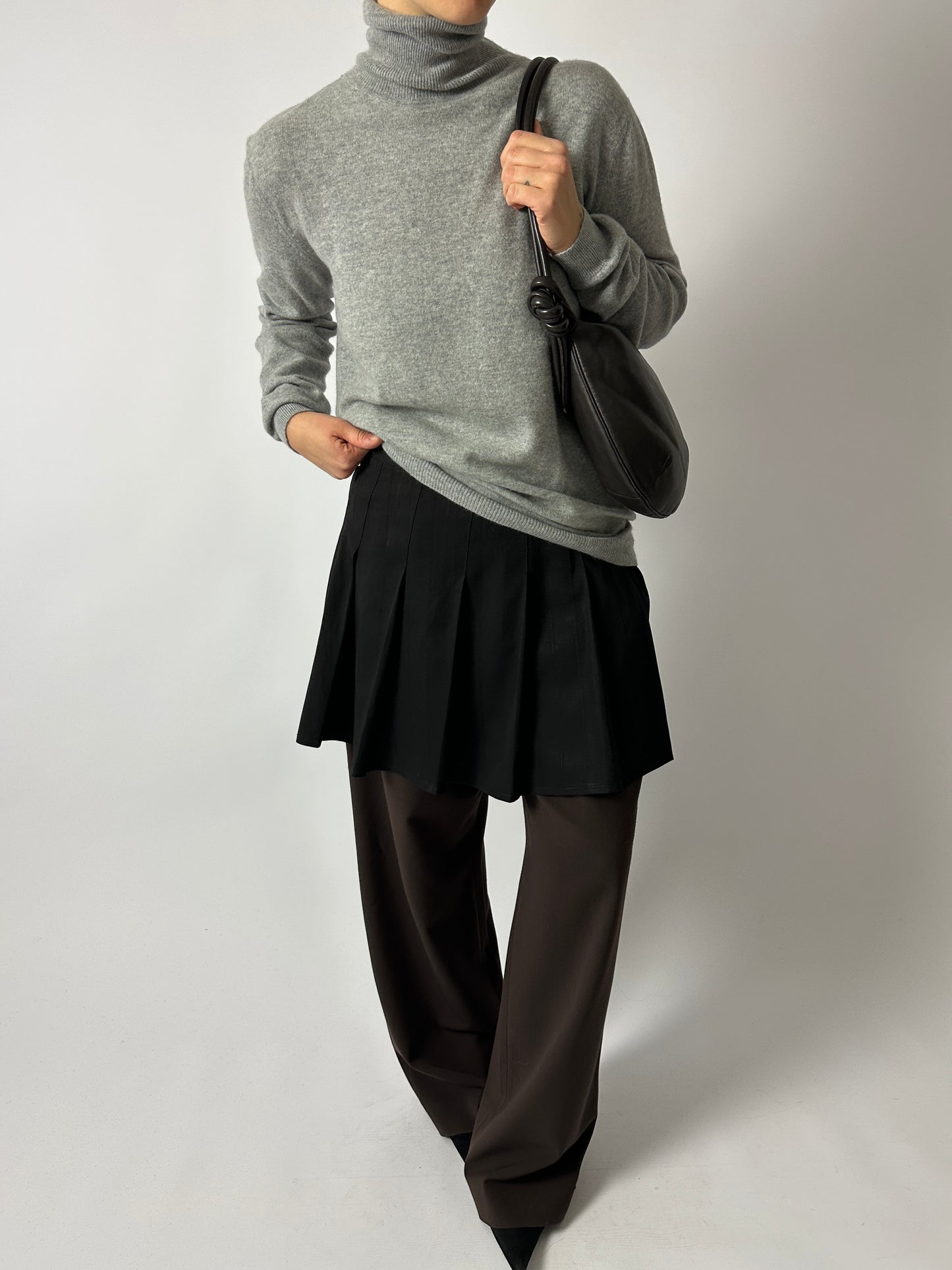 Pleated skirt | Black