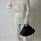 Striped knitted sweater | Off white