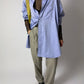 Classic satin cotton shirt | Blue