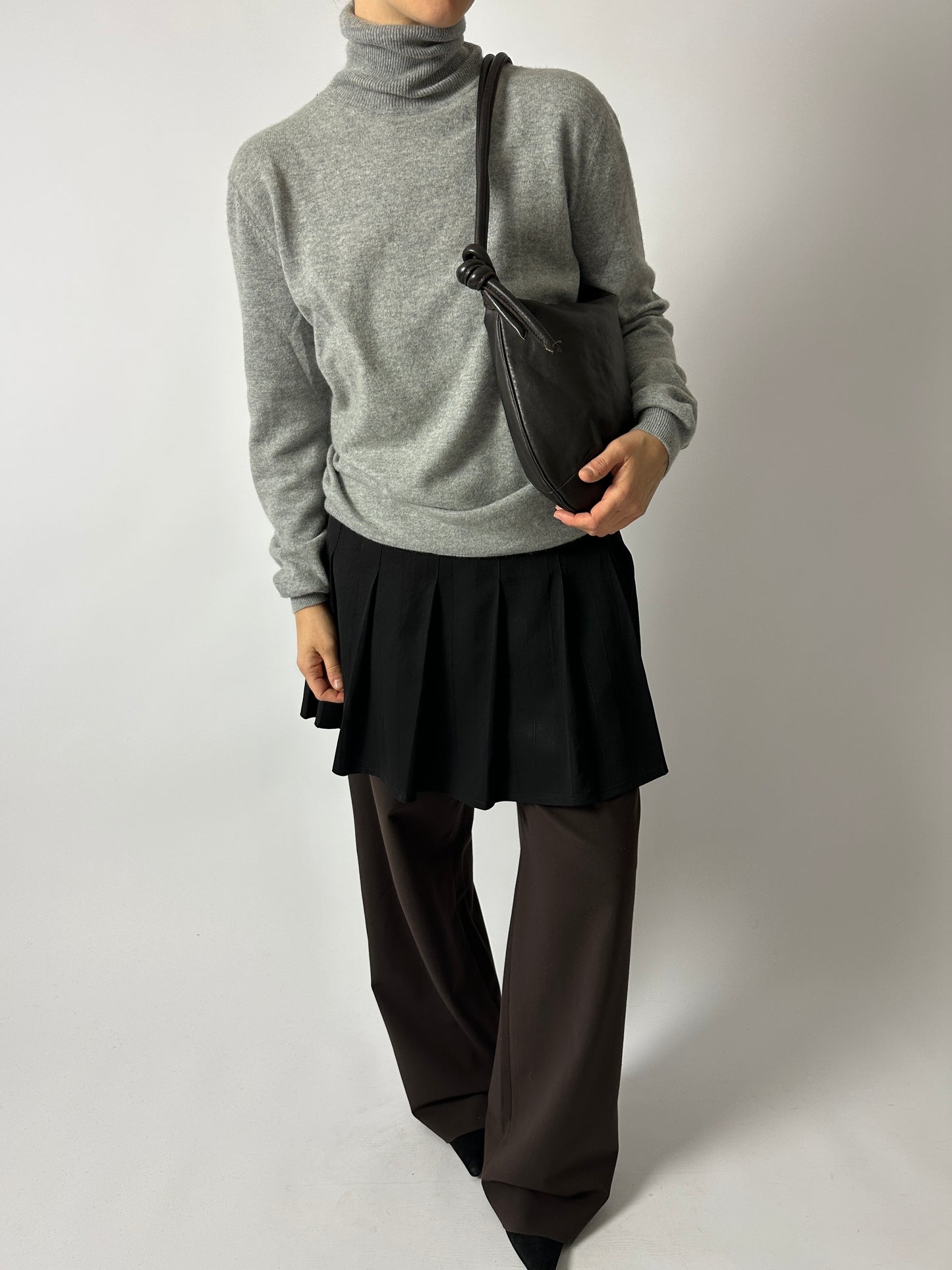 Cashmere turtleneck | Grey