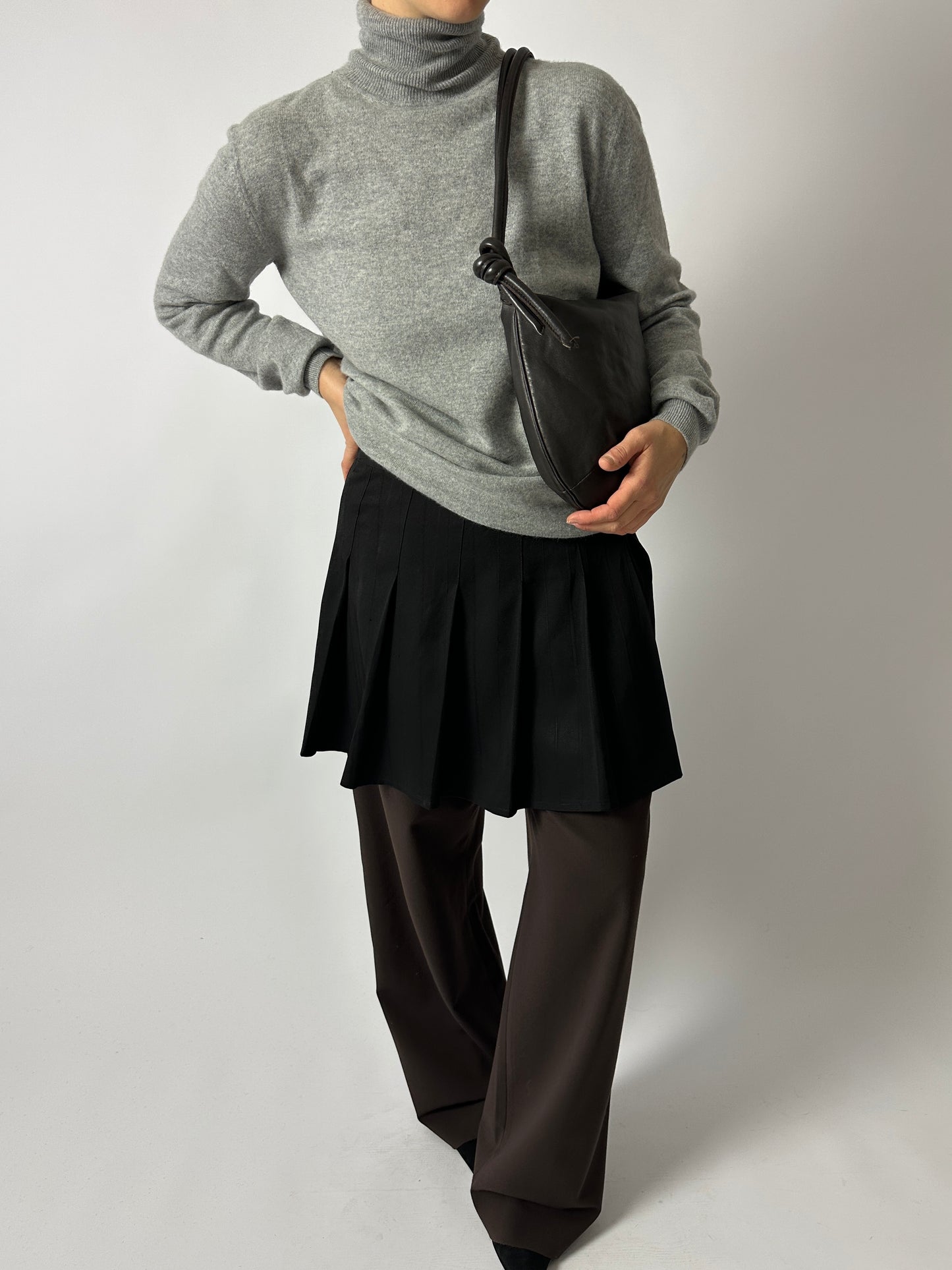 Cashmere turtleneck | Grey