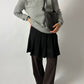 Pleated skirt | Black