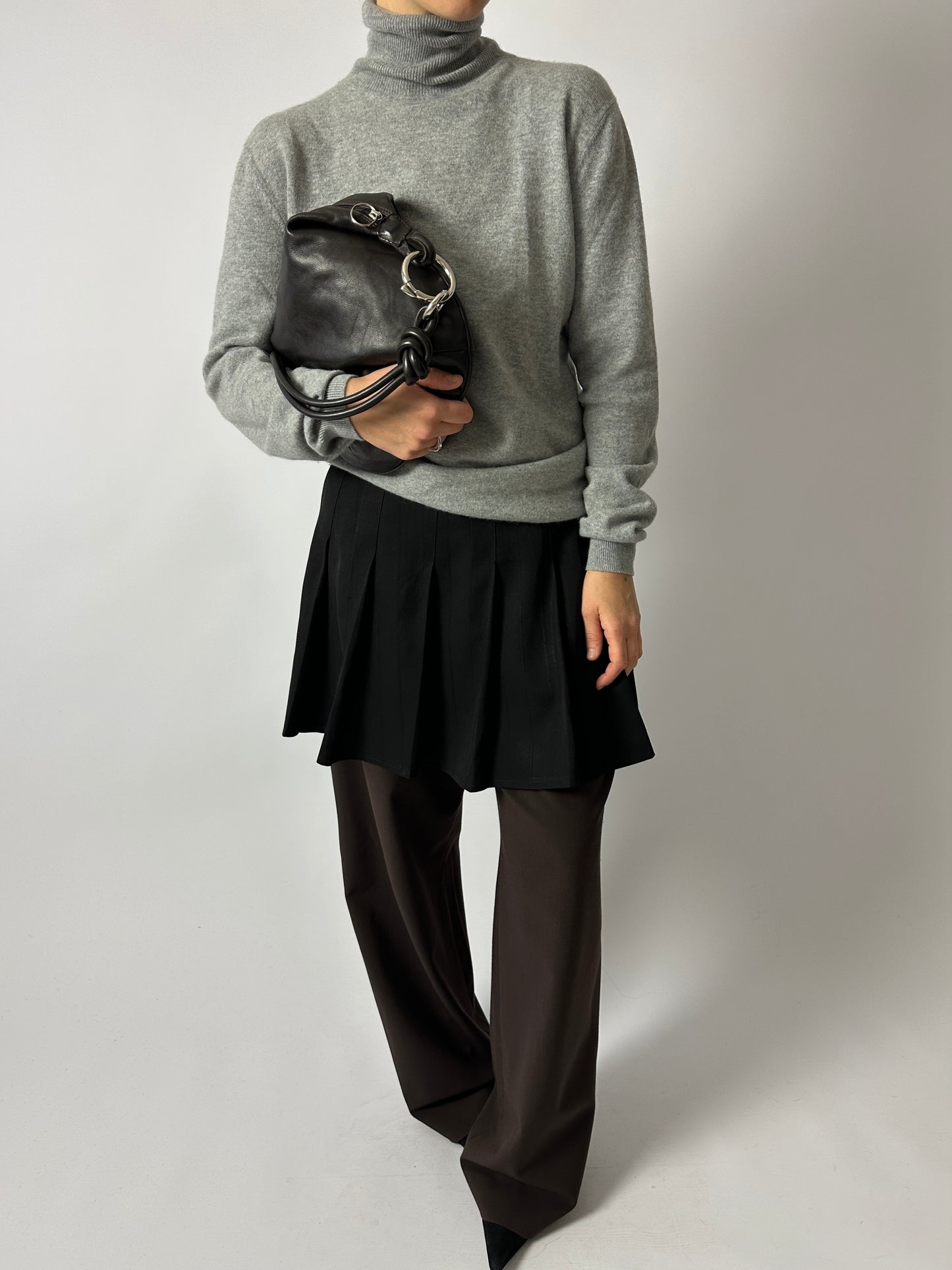 Cashmere turtleneck | Grey